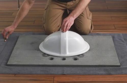 Hưỡng dẫn lắp đặt lavabo đặt bàn và âm bàn nhanh, đơn giản nhất.