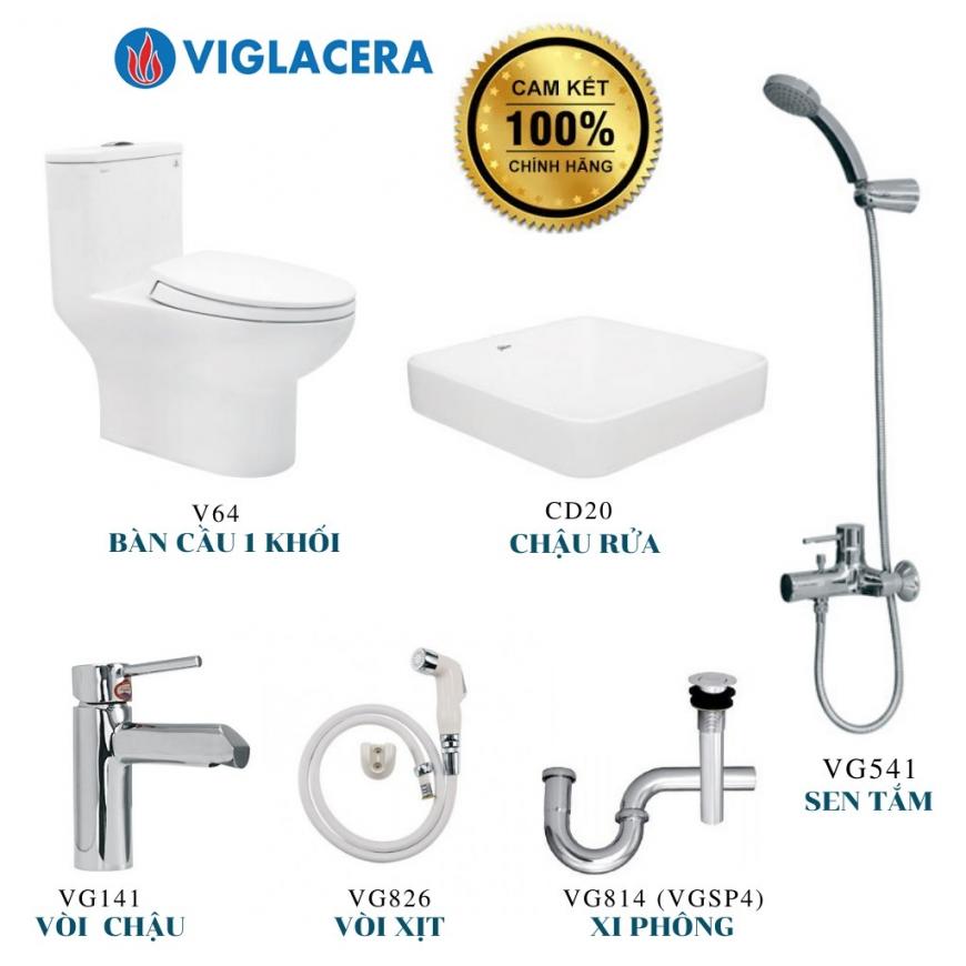 Combo thiết bị vệ sinh Viglacera LUX 02
