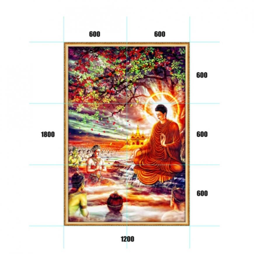 Gạch tranh 5D Đạo Phật 01