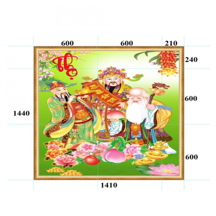 Gạch tranh 5D Đạo Phật 04