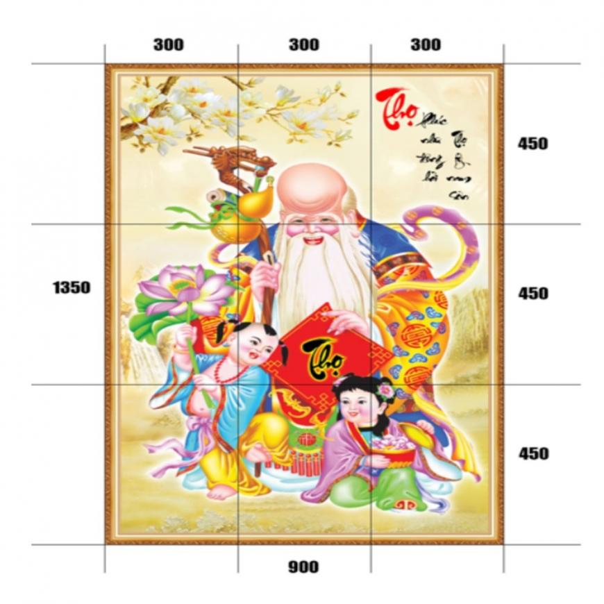 Gạch tranh 5D Đạo Phật 05