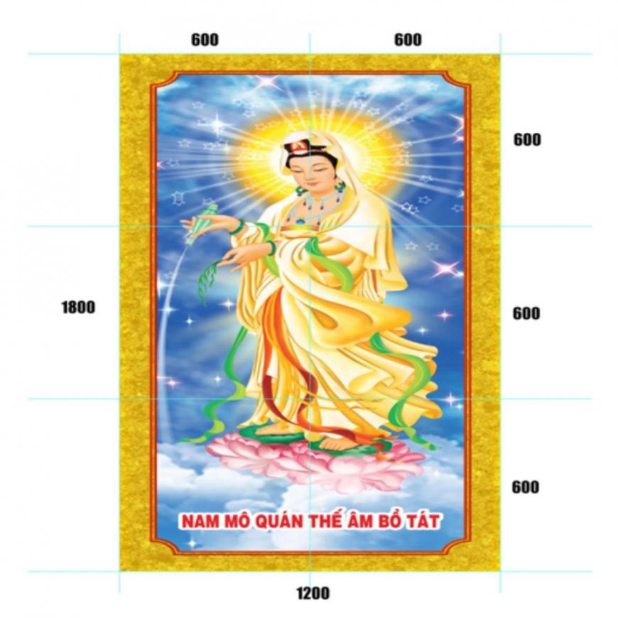 Gạch tranh 5D Đạo Phật 12