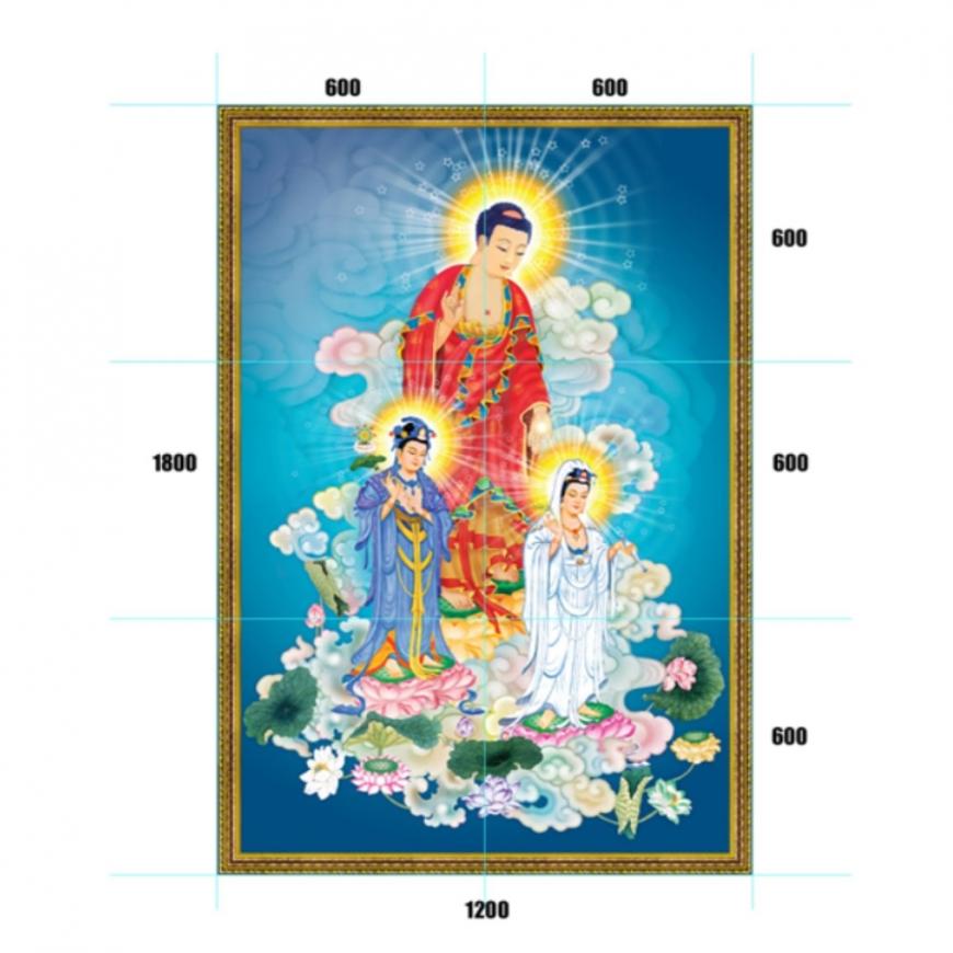 Gạch tranh 5D Đạo Phật 16