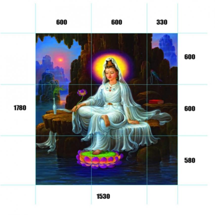 Gạch tranh 5D Đạo Phật 23