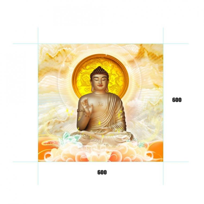 Gạch tranh 5D Đạo Phật 24