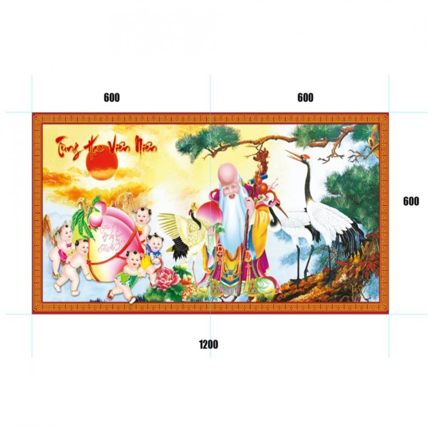 Gạch tranh 5D Đạo Phật 25