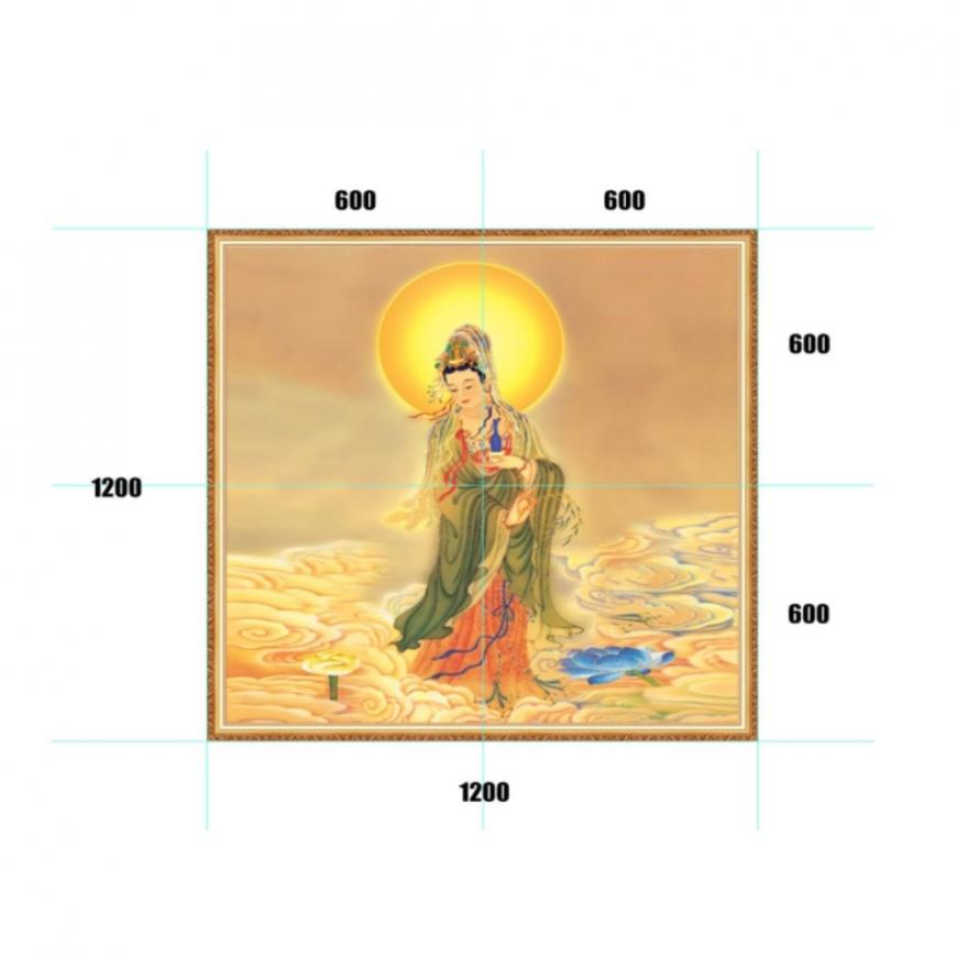 Gạch tranh 5D Đạo Phật 35