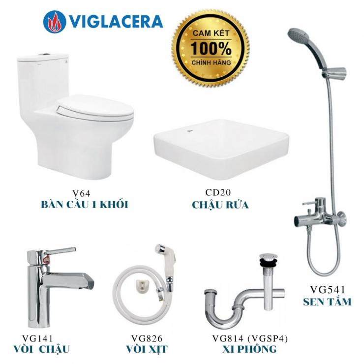 Combo thiết bị vệ sinh Viglacera LUX 02