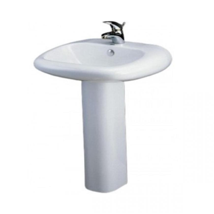 Lavabo treo tường Caesar L2560 chân treo P2438