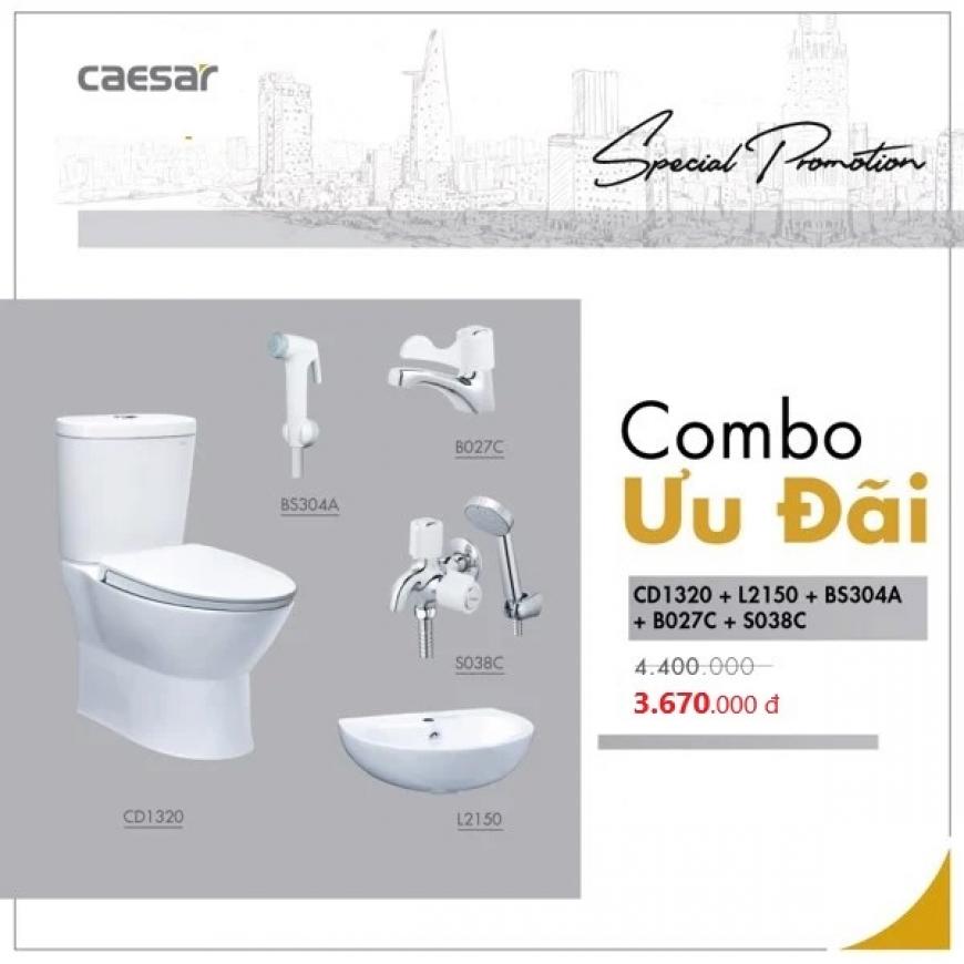 Combo thiết bị vệ sinh Caesar 09