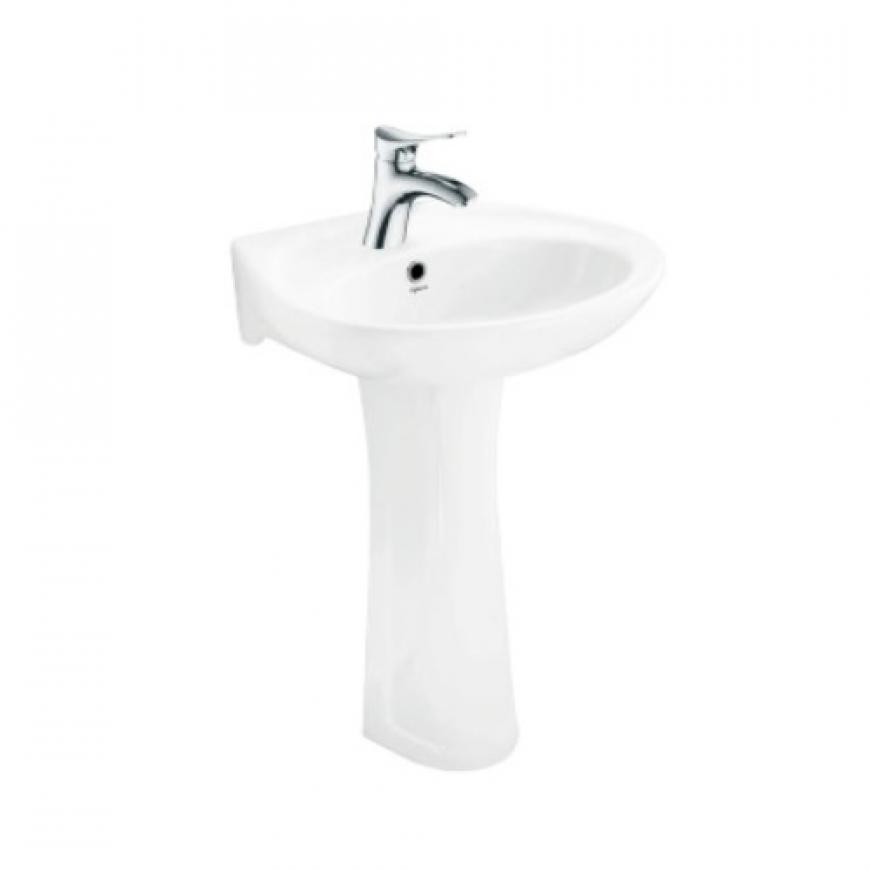 Lavabo treo tường Viglacera VTL2 chân đứng VI1T