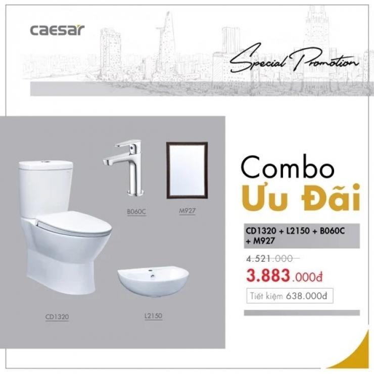 Combo thiết bị vệ sinh Caesar 01