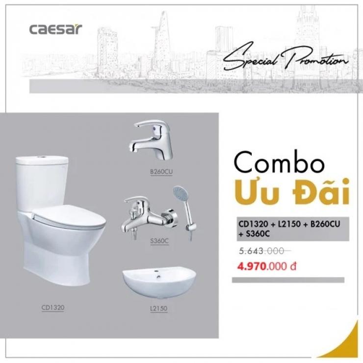 Combo thiết bị vệ sinh Caesar 07