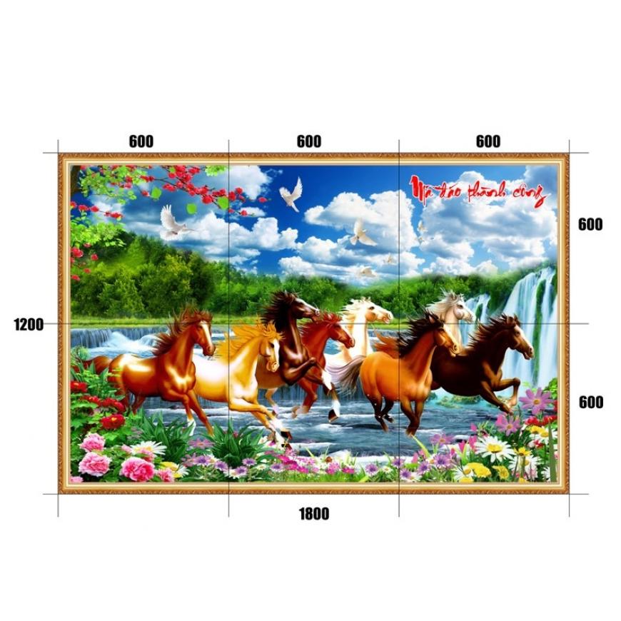 Gạch tranh mã đáo thành công MD03