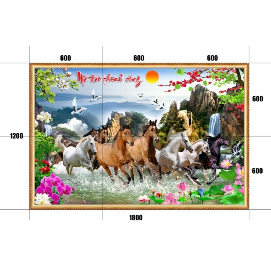 Gạch tranh mã đáo thành công MD04
