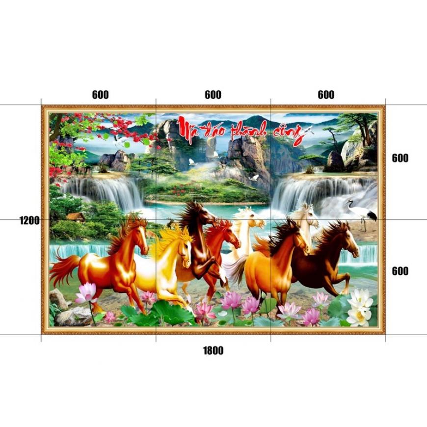 Gạch tranh mã đáo thành công MD05