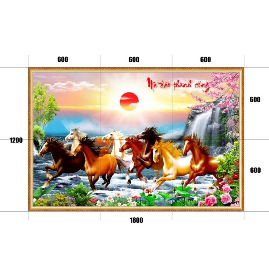 Gạch tranh mã đáo thành công MD07