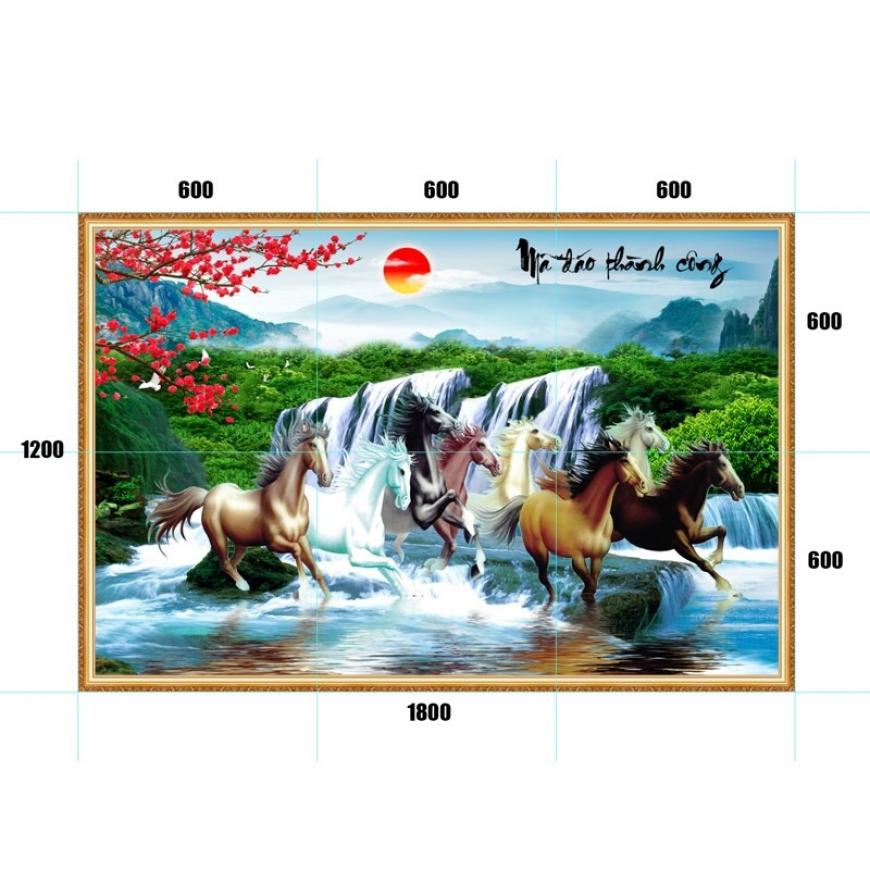 Gạch tranh mã đáo thành công MD10