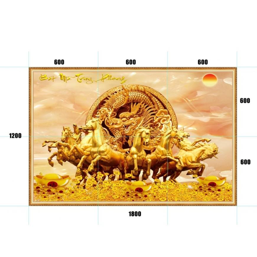 Gạch tranh mã đáo thành công MD15