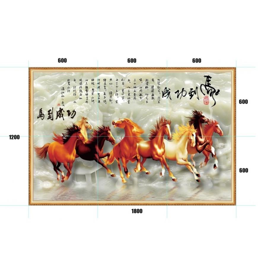 Gạch tranh mã đáo thành công MD16