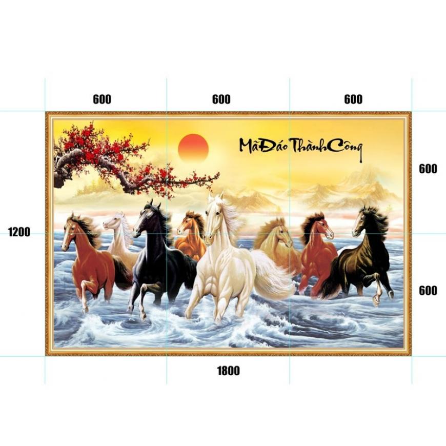 Gạch tranh mã đáo thành công MD23