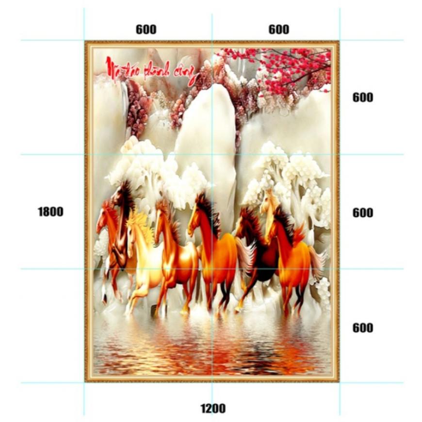 Gạch tranh mã đáo thành công MD26