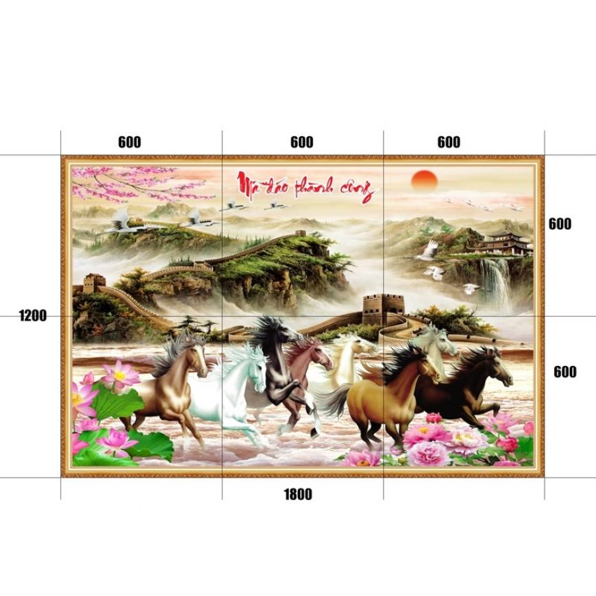 Gạch tranh mã đáo thành công MD37