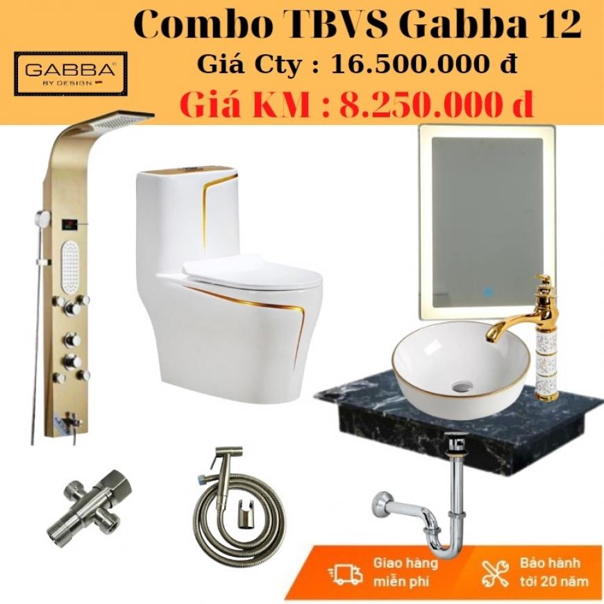 Combo thiết bị vệ sinh Gabba CGB-12