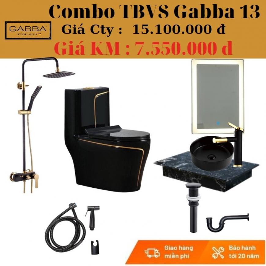 Combo thiết bị vệ sinh Gabba CGB-13