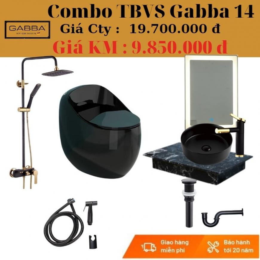 Combo thiết bị vệ sinh Gabba CGB-14