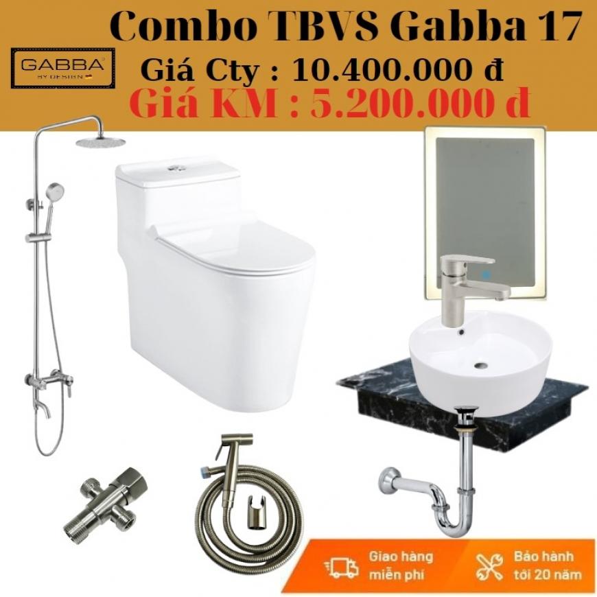 Combo thiết bị vệ sinh Gabba CGB-17