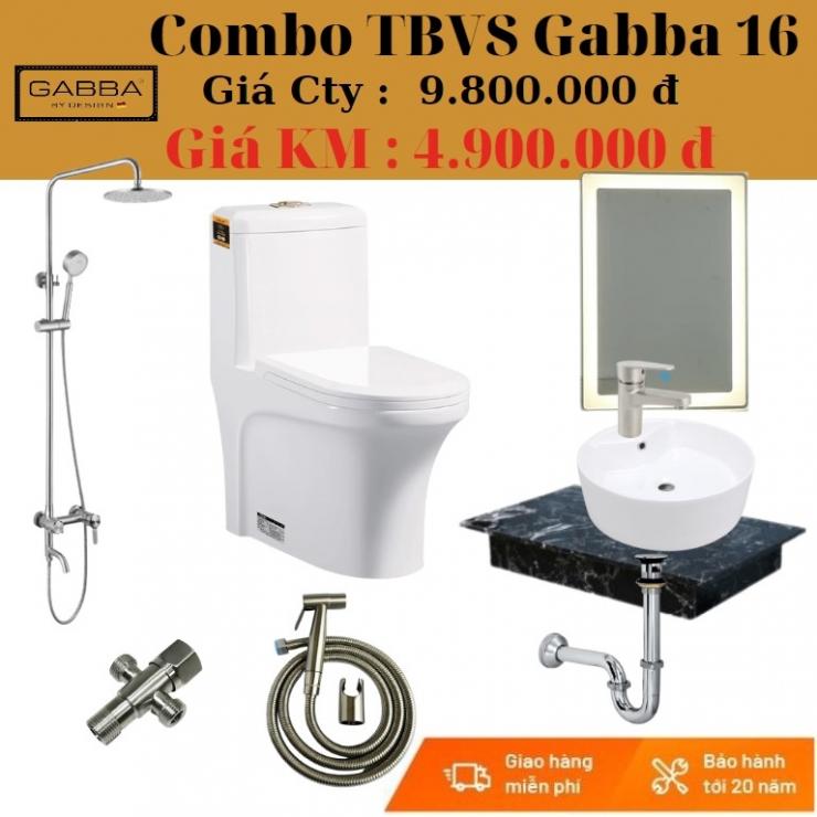 Combo thiết bị vệ sinh Gabba CGB-16