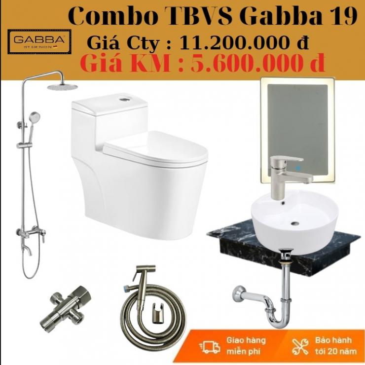 Combo thiết bị vệ sinh Gabba CGB-19