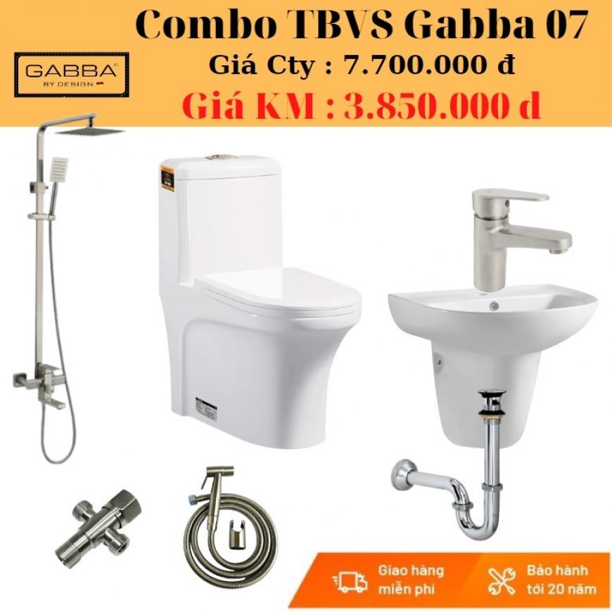 Combo thiết bị vệ sinh Gabba CGB-07