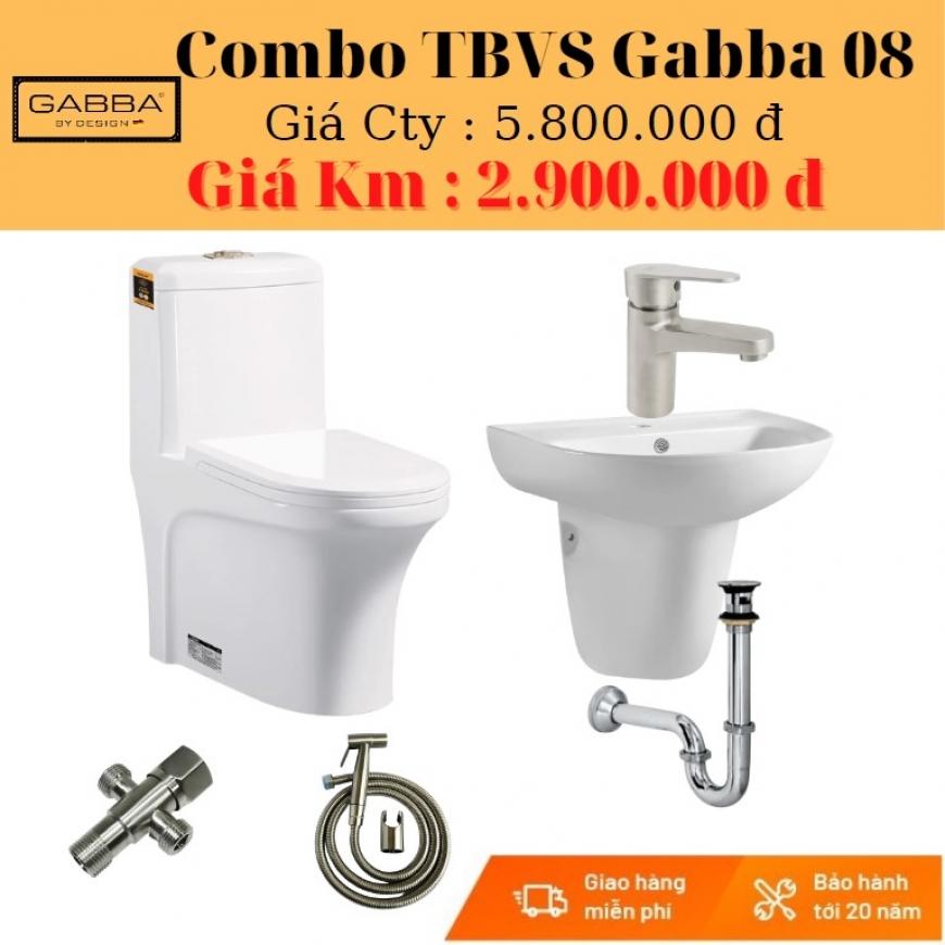 Combo thiết bị vệ sinh Gabba CGB-08