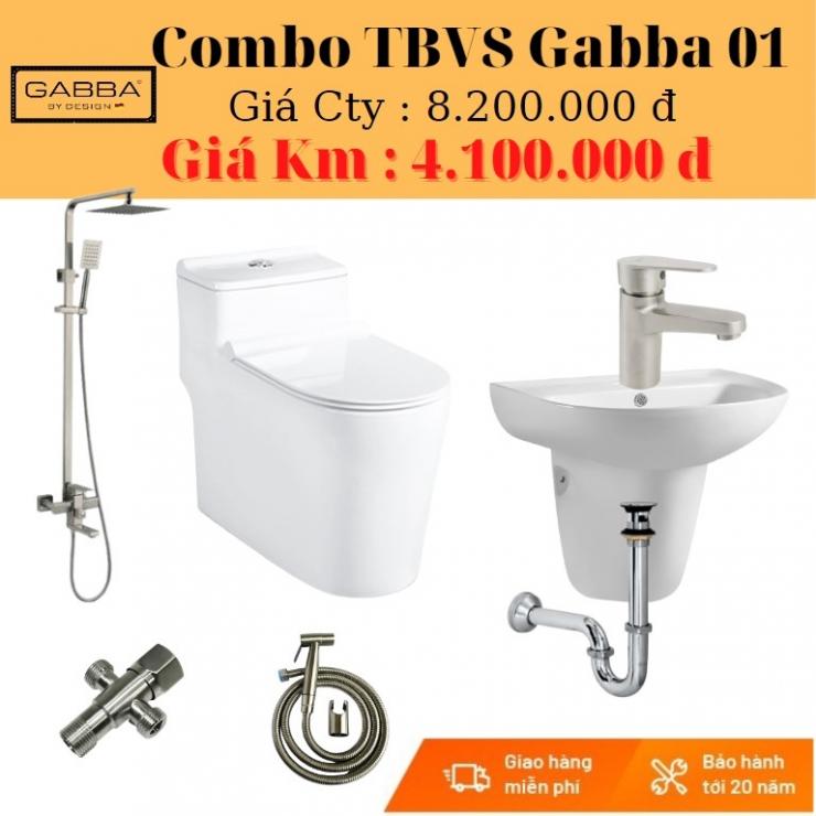 Combo thiết bị vệ sinh Gabba GB-01