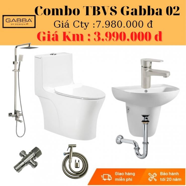 Combo thiết bị vệ sinh Gabba GB-02