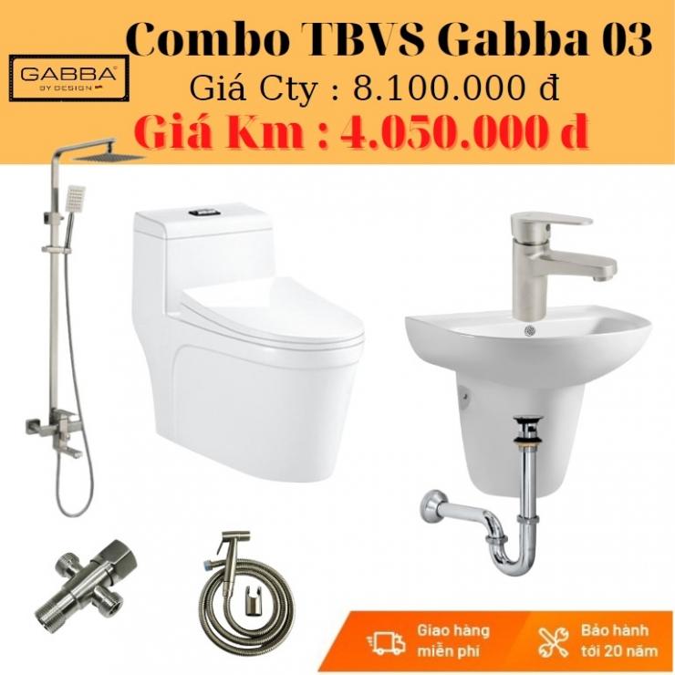 Combo thiết bị vệ sinh Gabba GB-03