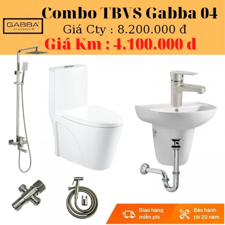 Combo thiết bị vệ sinh Gabba GB-04