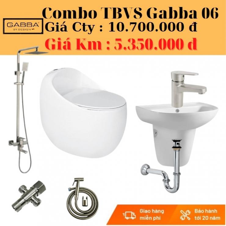 Combo thiết bị vệ sinh Gabba GB-06