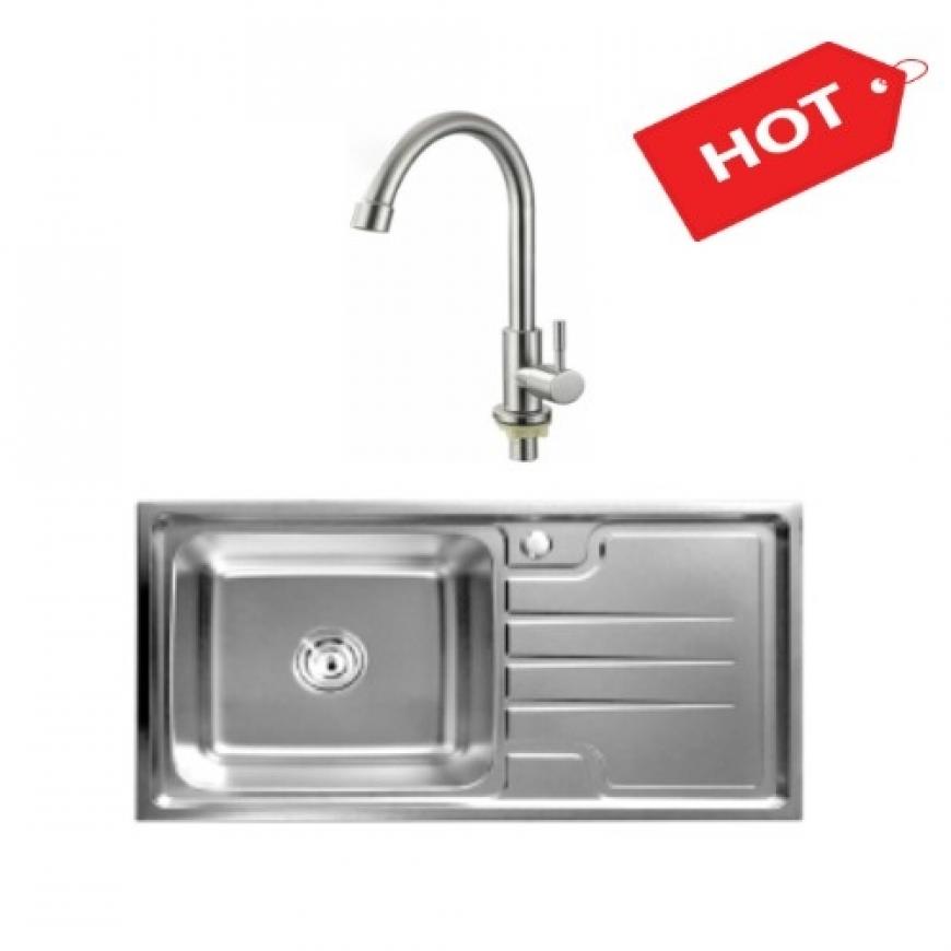 Chậu rửa chén inox B-7843B