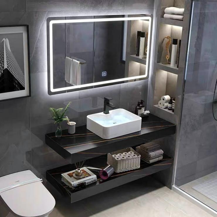Bộ chậu lavabo bàn đá 2 tầng Gabba GB-71B