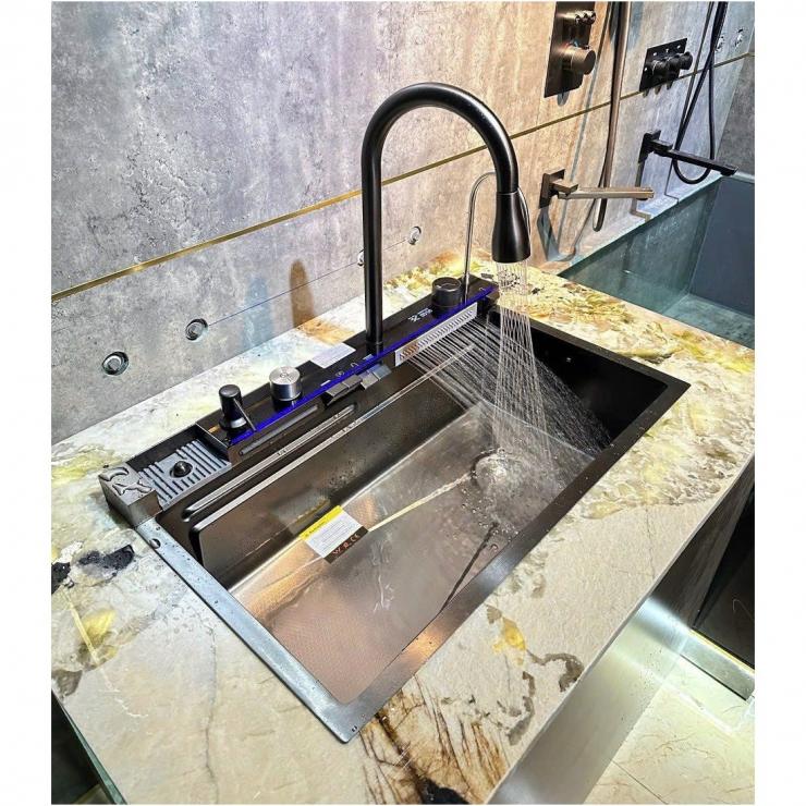 Chậu rửa chén inox 304 Gabba 7545 5 phím