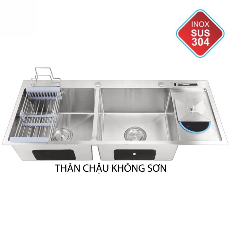 Bồn rửa chén inox 304 Gabba 10048RDT