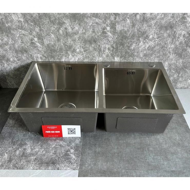 Chậu rửa chén inox 304 Gabba 8245L