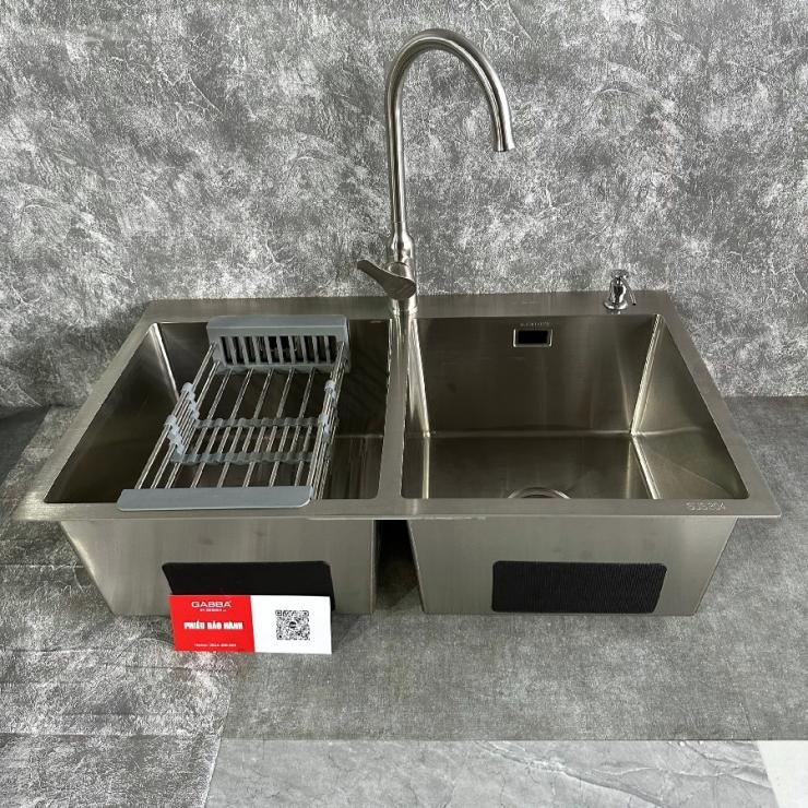 Chậu rửa chén inox 304 Gabba 8245KS