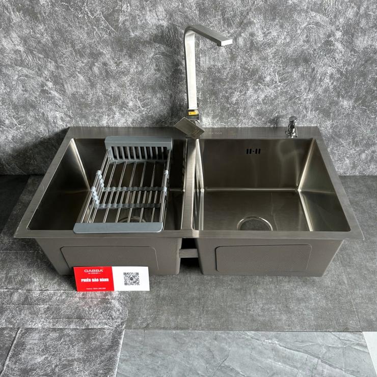 Chậu rửa chén inox 304 Gabba 8245S