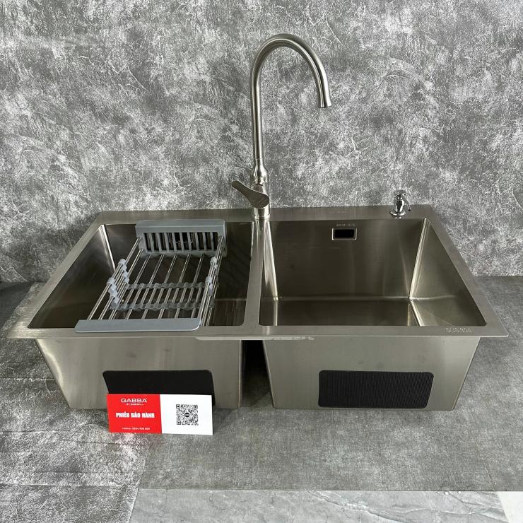 Chậu rửa chén inox 304 Gabba 8350KS